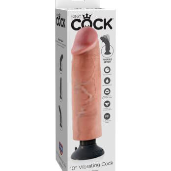 King Cock 10 in. Vibrating Cock