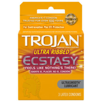 Trojan Ultra Ribbed Ecstasy 3 pk