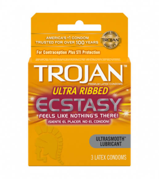 Trojan Ultra Ribbed Ecstasy 3 pk