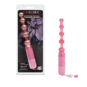 Waterproof Vibrating Pleasure Beads - Pink