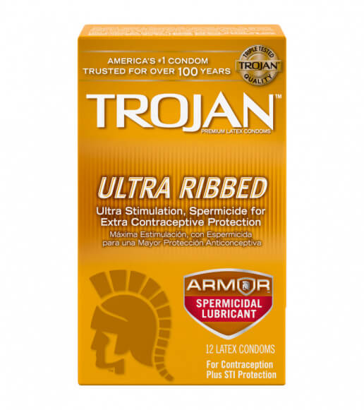 Trojan Ultra Ribbed Armor (Spermicidal)