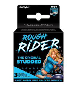 Lifestyles Rough Rider Studded 3 pk