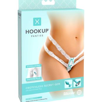 Hookup Panties Crotchless Secret Gem