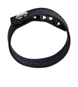 COLT Leather C/B Strap Adjustable 3-Snap - Black