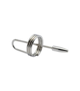 Kink - Stainless Steel Ring and Penis Plug 98mm x 8mm Ring 30mm Weight 32g