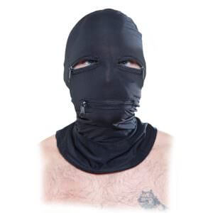 Fetish Fantasy Black Zipper Face Hood