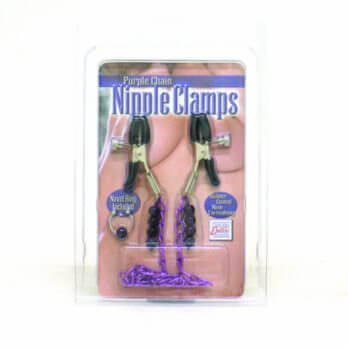 Nipple Clamps Purple Chain