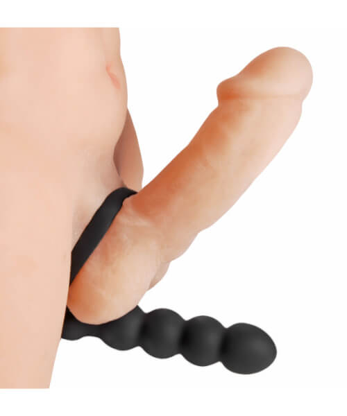 Double Fun Cock Ring with Double Penetration Vibe