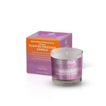 Dona Scented Massage Candle Sassy Aroma: Tropical Tease 7.5oz/222ml