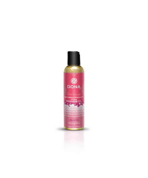 Dona Scented Massage Oil Flirty Aroma: Blushing Berry 4oz/118ml