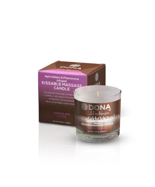 Dona Kissable Massage Candle Chocolate Mousse 7.5oz/222ml