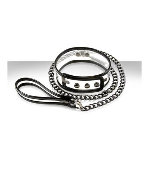 Bare Bondage Collar and Leash 18in