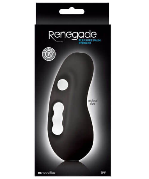 Renegade Pleasure Palm Stroker Black