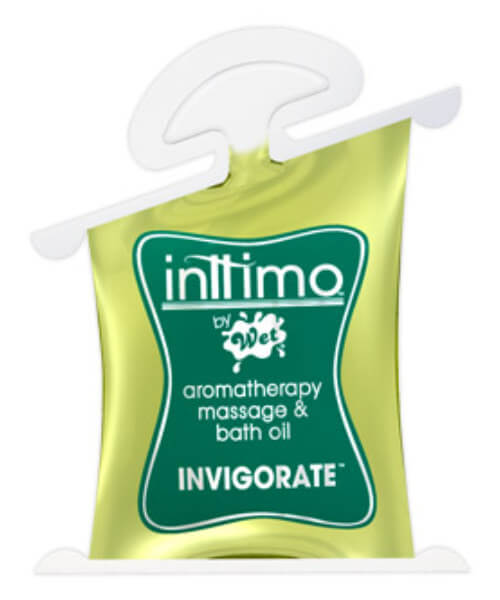 wet inttimo massage oil - invigorate 10ml pillow pack