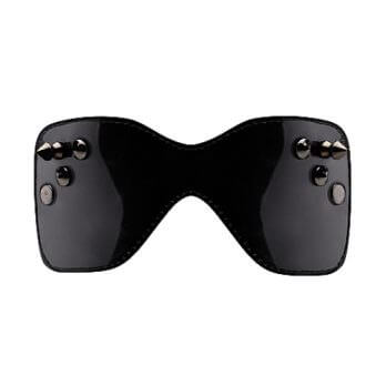 Black Stitching Eyemask with Metal Nails