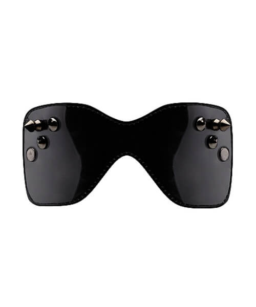 Black Stitching Eyemask with Metal Nails