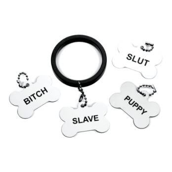 Recruit Aluminum Cock Ring with 4 Dog Tags