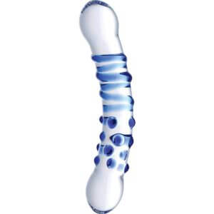 Blu Dual Ended Glass Dildo