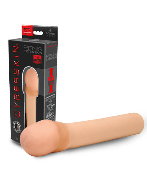 CyberSkin 2 inch Xtra Thick Transformer Penis Extension Light