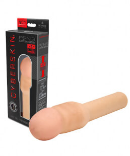 CyberSkin 4 inch Xtra Thick Transformer Penis Extension Light