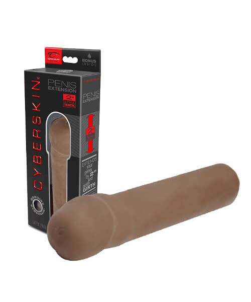 CyberSkin 2 inch Xtra Thick Transformer Penis Extension Dark