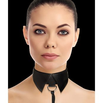 Classic Collar with Leash - Black