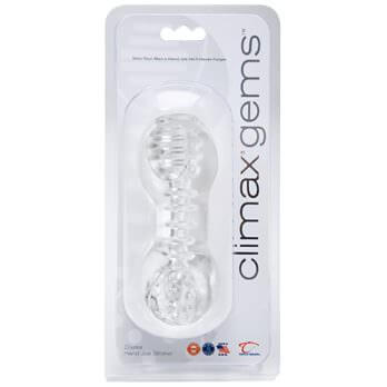 Climax® Gems™ Crystal Hand Job Stroker