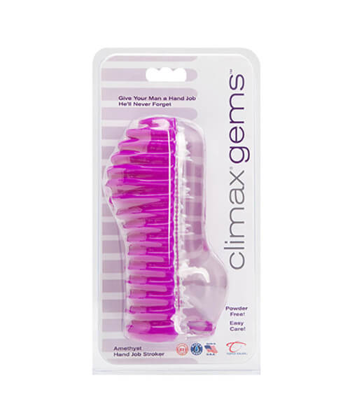 Climax® Gems™ Amethyst Hand Job Stroker