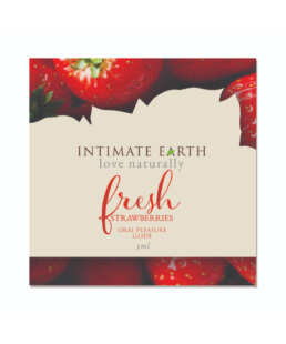 Intimate Earth - Oral Pleasure Glide Fresh Strawberries Foil 3 ml