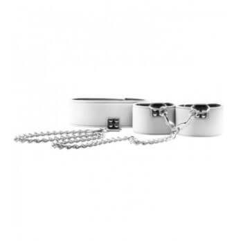 Reversible Collar and Wrist Cuffs - White