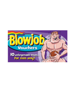 Blowjob Vouchers For Men Only