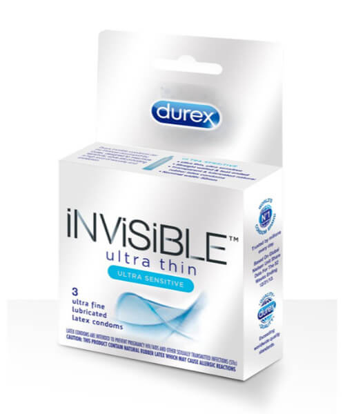 Durex Invisible 3 pk