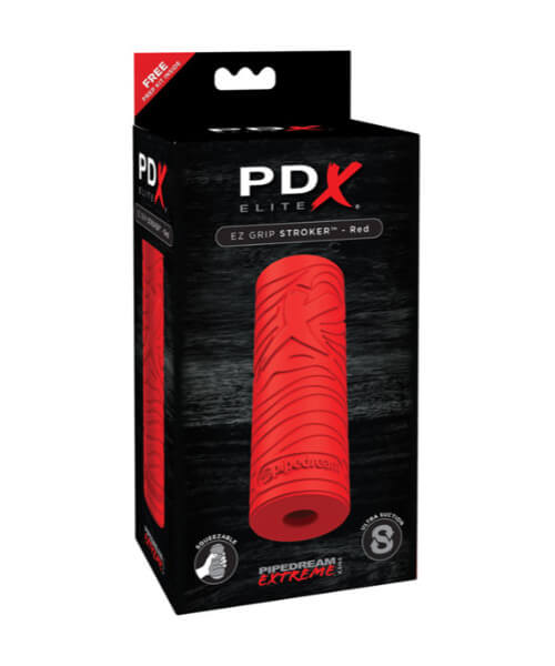 PDX ELITE EZ Grip Stroker Red