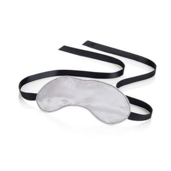 First Time Fetish Satin Eye Mask - Gray