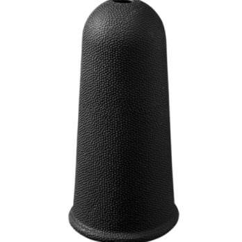 OptiMale Stroke N Go Premium Silicone Stroker and .24 oz. Lube Black