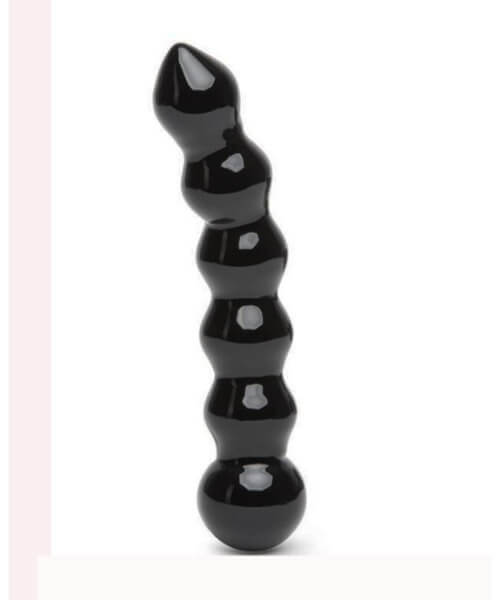 Fifty Shades of Grey - Freed Glass Beaded Dildo Black