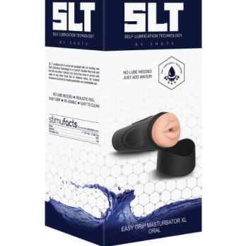 Self Lubrication Easy Grip Masturbator XL Oral - Flesh