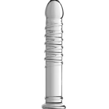 Behemoth Ribbed XL Glass Dildo