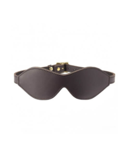 Coco de Mer Leather Blindfold Brown