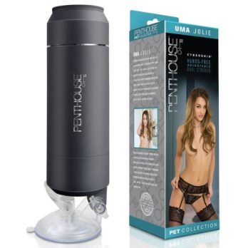 Penthouse Pet CyberSkin Hands-Free Adjustable Dual Stroker Uma Jolie