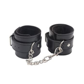 Obey Me Leather Ankle Cuffs