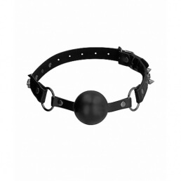 Ouch! Skulls and Bones - Silicone Ball Gag - black