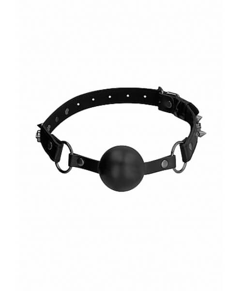 Ouch! Skulls and Bones - Silicone Ball Gag - black