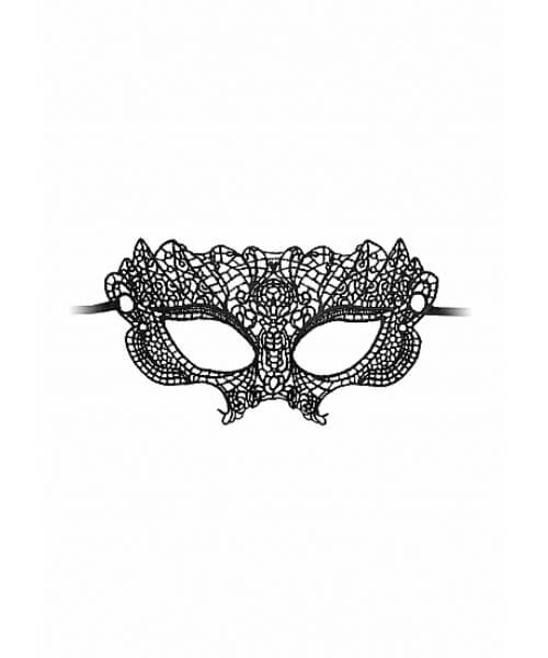 Princess Black Lace Mask  - Black