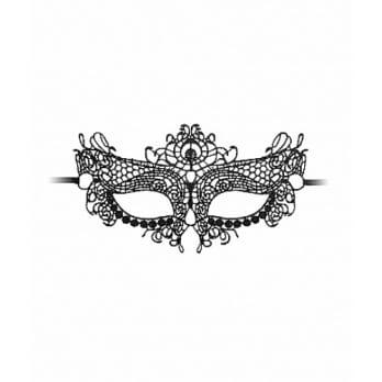 Queen Black Lace Mask  - Black