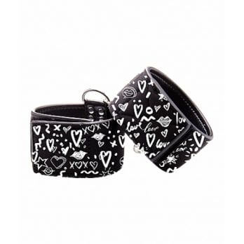 Printed Ankle Cuffs - Love Street Art