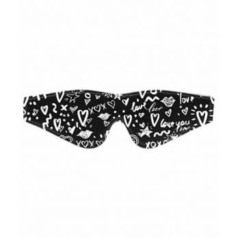 Printed Eye Mask - Love Street Art Fasion