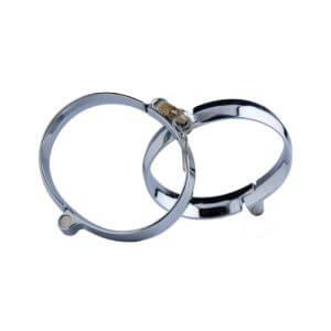 Kinki Range Cuffs With Padlock - 3.1 Inch - Kinki Range by Share Satisfaction