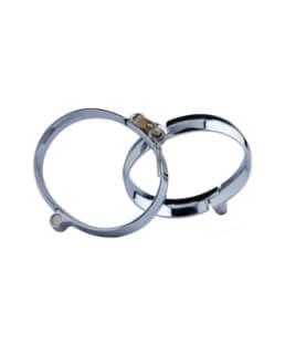Kink - Silver Cuffs with Padlock 60mm x 79mm Weight 256g
