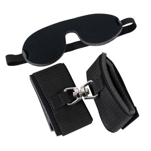 Bad Kitty Blindfold Handcuffs